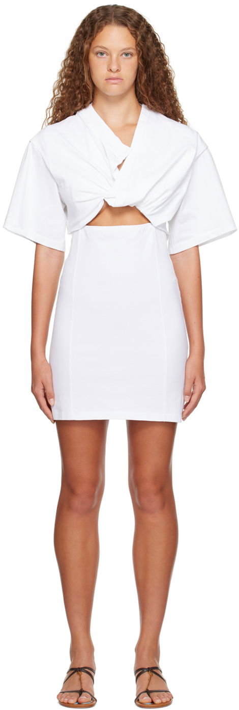 T-shirt Jacquemus Le Chouchou 'La Robe T-Shirt Bahia' Mini Dress Hvid | 23H233DR088-2003, 0