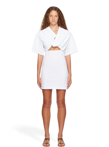 T-shirt Jacquemus Le Chouchou 'La Robe T-Shirt Bahia' Mini Dress Hvid | 23H233DR088-2003