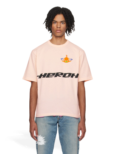 T-shirt HERON PRESTON 'Globe Burn' T-Shirt Lyserød | HMAA032F23JER0173010