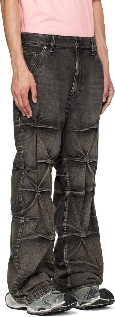 Jeans We11done We11done Wrinkled Jeans Sort | WD-DP1-25-365-M-BK, 1