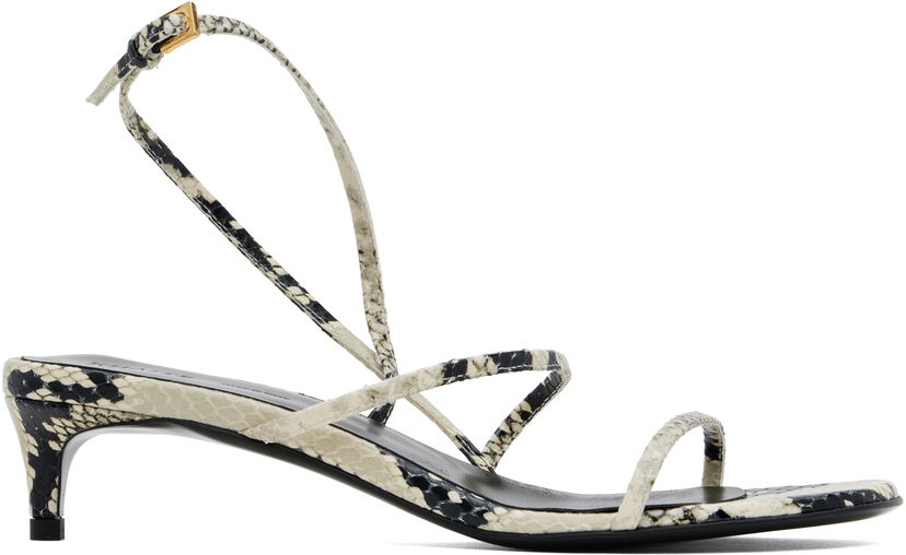 Sneakers og sko Khaite Loop Kitten Heel Sandals Grå | F3076-803