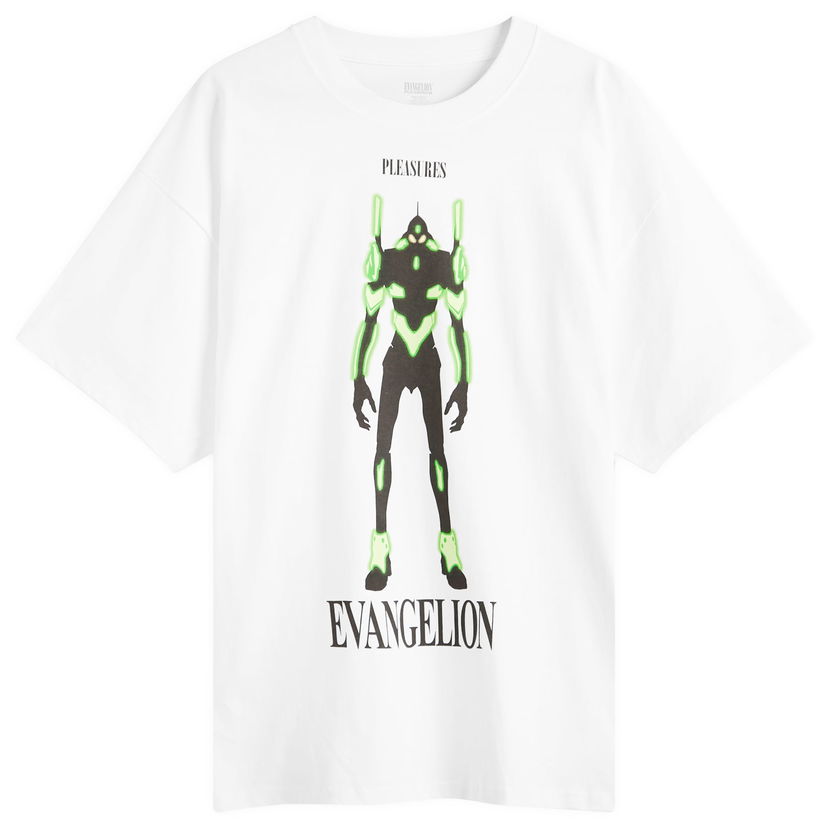 T-shirt Pleasures Pleasures x Evangelion Eva 1 T-Shirt Hvid | P25SU060-WHT