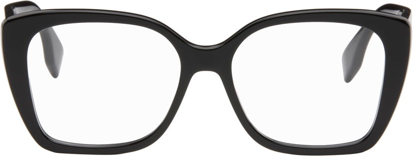 Solbriller FENDI Lettering Rectangle Glasses Sort | FE50127IW54001 192337228438