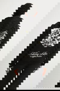 Bouquet Zip Hoodie with Print