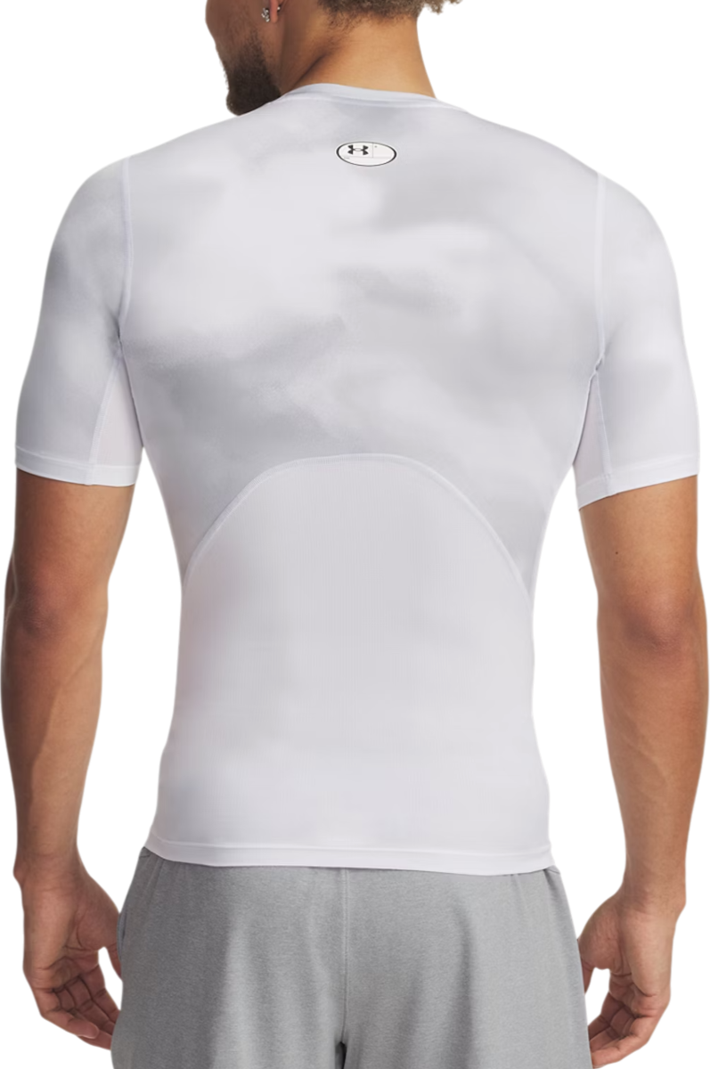 T-shirt Under Armour HG Armour Printed Short Sleeve T-Shirt Hvid | 1383321-101, 1