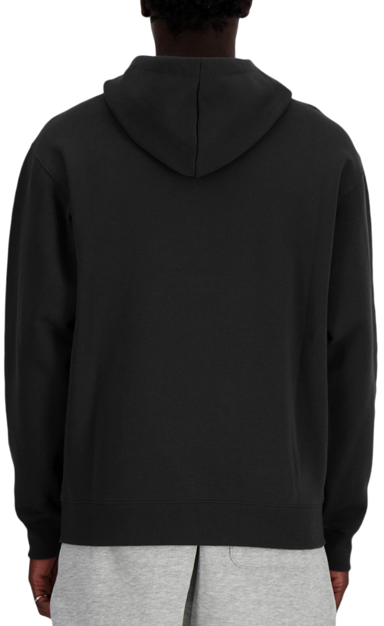 Sweatshirt New Balance Essentials Fleece Full Zip Hoodie Sort | mj41502-bk, 1