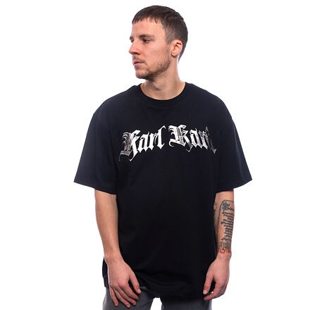 T-shirt Karl Kani Old English Chrome Black T-Shirt Sort | KK60300182, 0