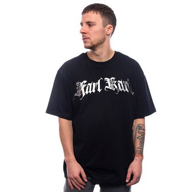 T-shirt Karl Kani Old English Chrome Black T-Shirt Sort | KK60300182, 0