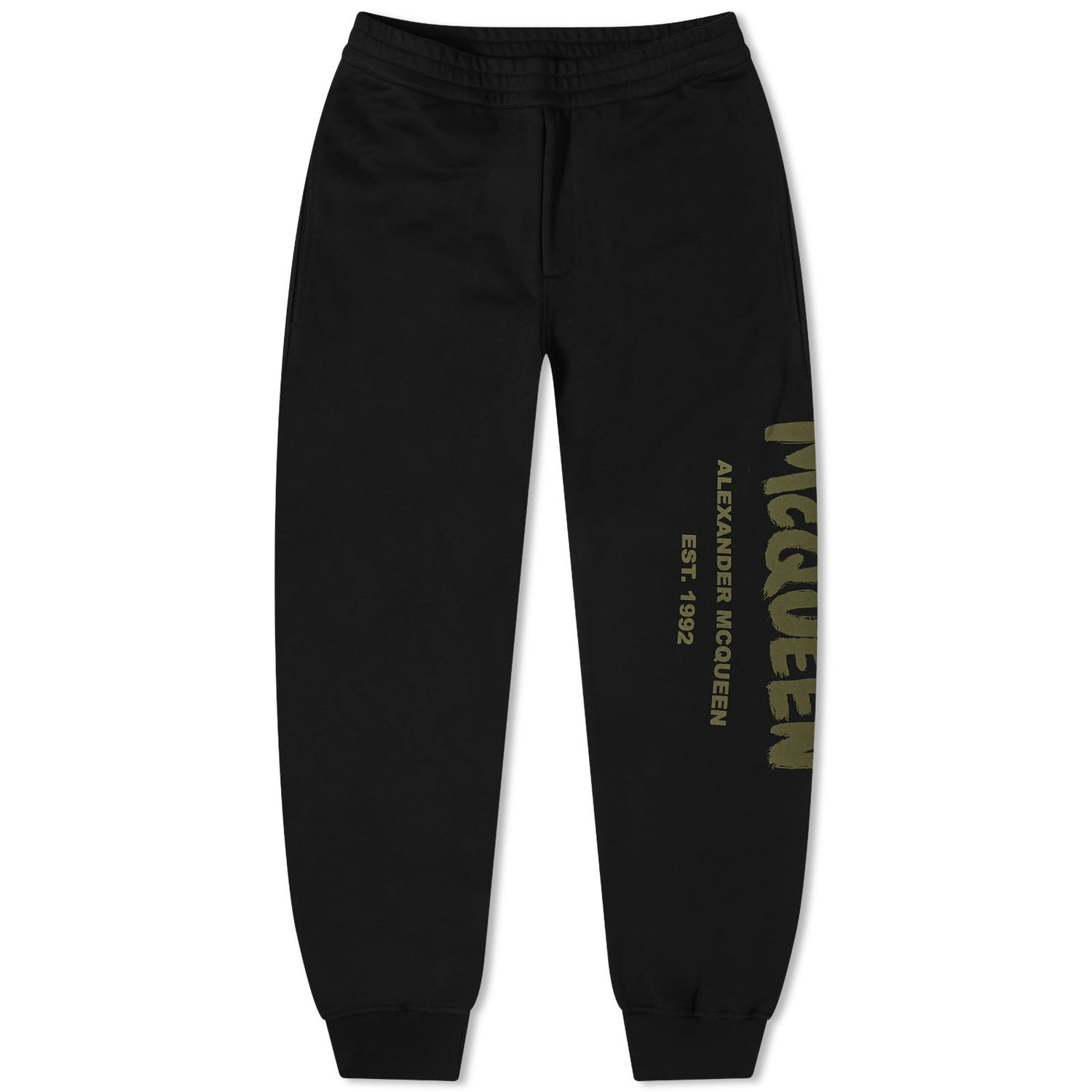 Joggingbukser Alexander McQueen Graffiti Logo Sweat Pants Sort | 688714QTAAB-0519, 0