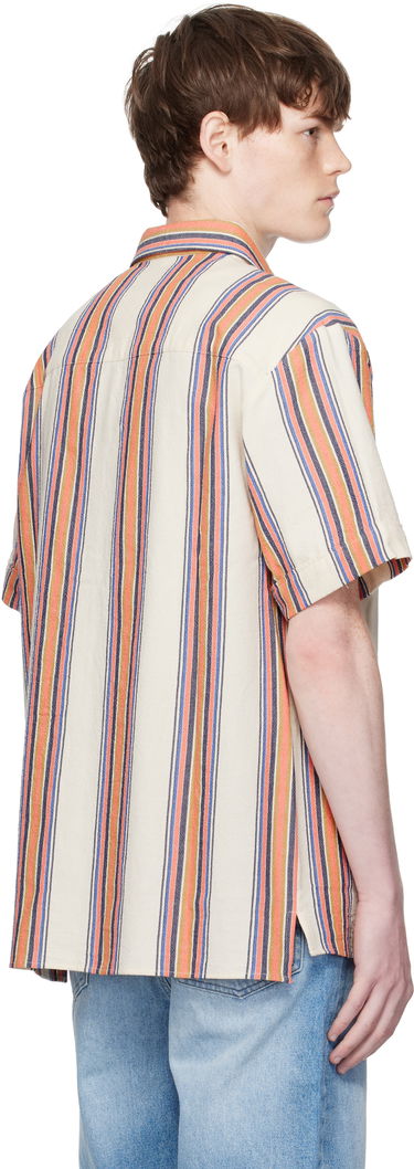 Skjorte A.P.C. A.P.C. Ross Striped Linen Short-Sleeve Button-Down Shirt Flerfarvet | COHIA-H12541, 2