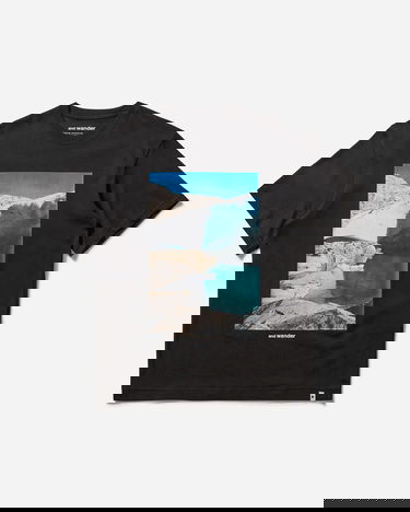 T-shirt and wander Glacier Printed T-Shirt Sort | 5745184113 010, 1