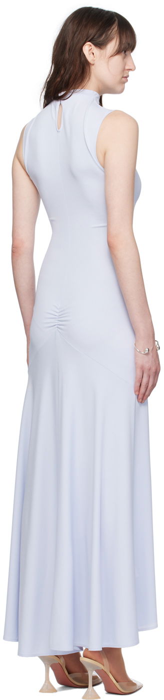 Kjole Courrèges Mock Neck Maxi Dress Blå | 224JRO425JS0066, 2