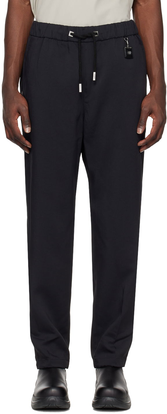Bukser WOOYOUNGMI WOOYOUNGMI Drawstring Trousers Sort | W231PT23
