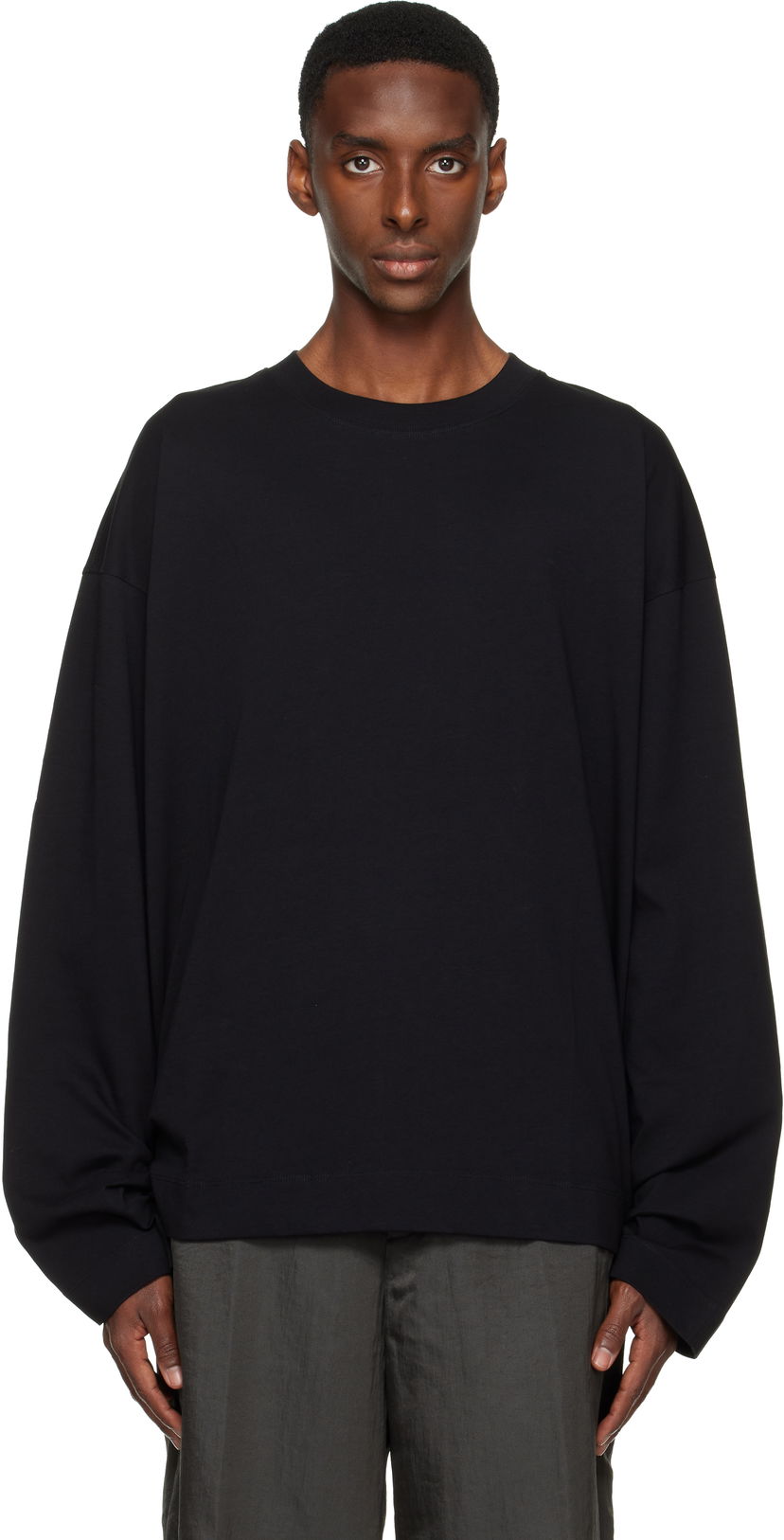 T-shirt Dries Van Noten Dries Van Noten Long Sleeve T-shirt Sort | 252-021113-2603