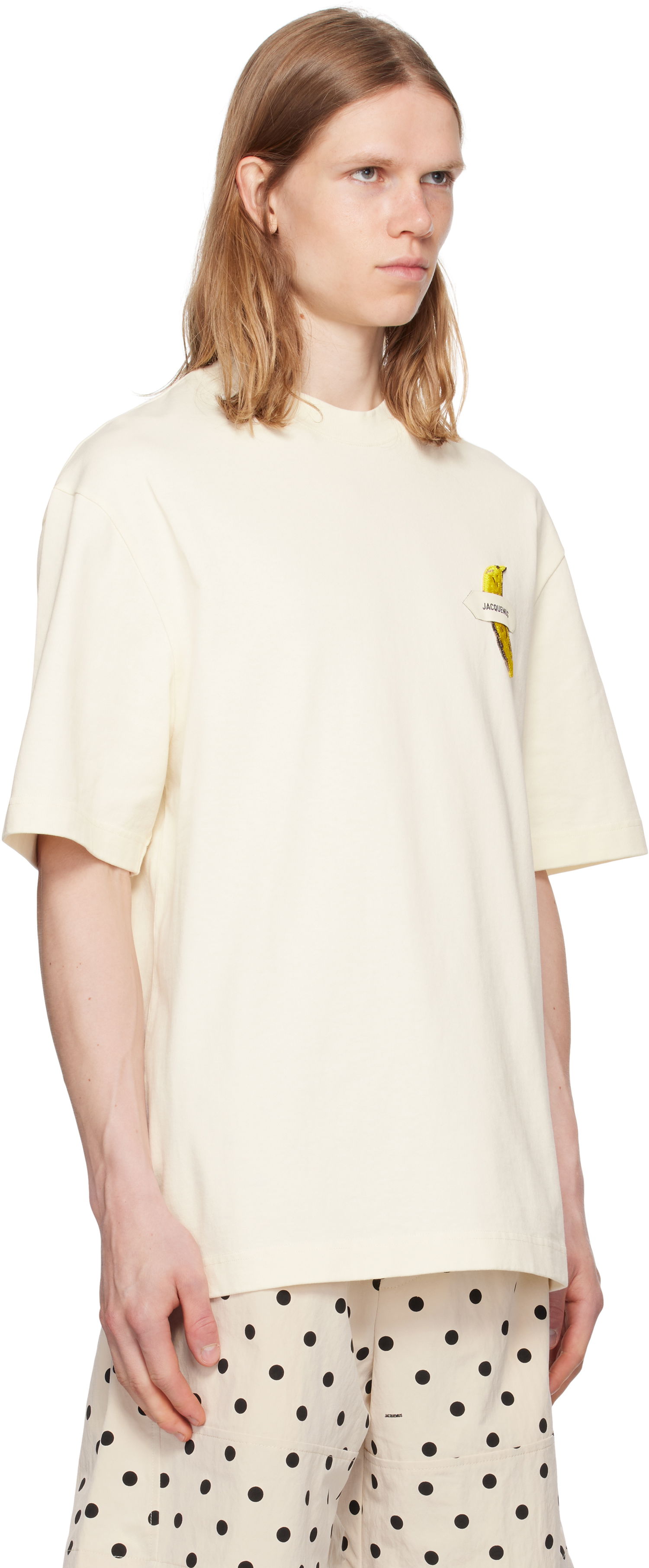 T-shirt Jacquemus Jacquemus La Croisière 'The Banane' T-Shirt Hvid | 25E255JS323-2125, 1