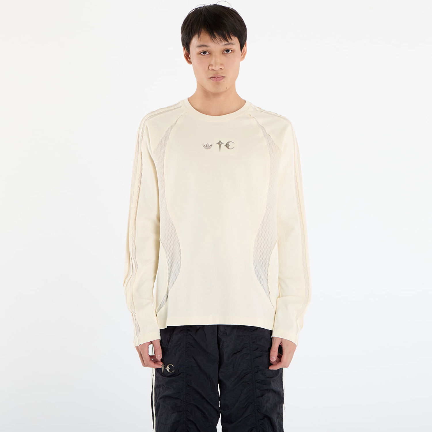 T-shirt adidas Originals Thug Club Teamgeist Long Sleeve T-Shirt Beige | KC2198, 0