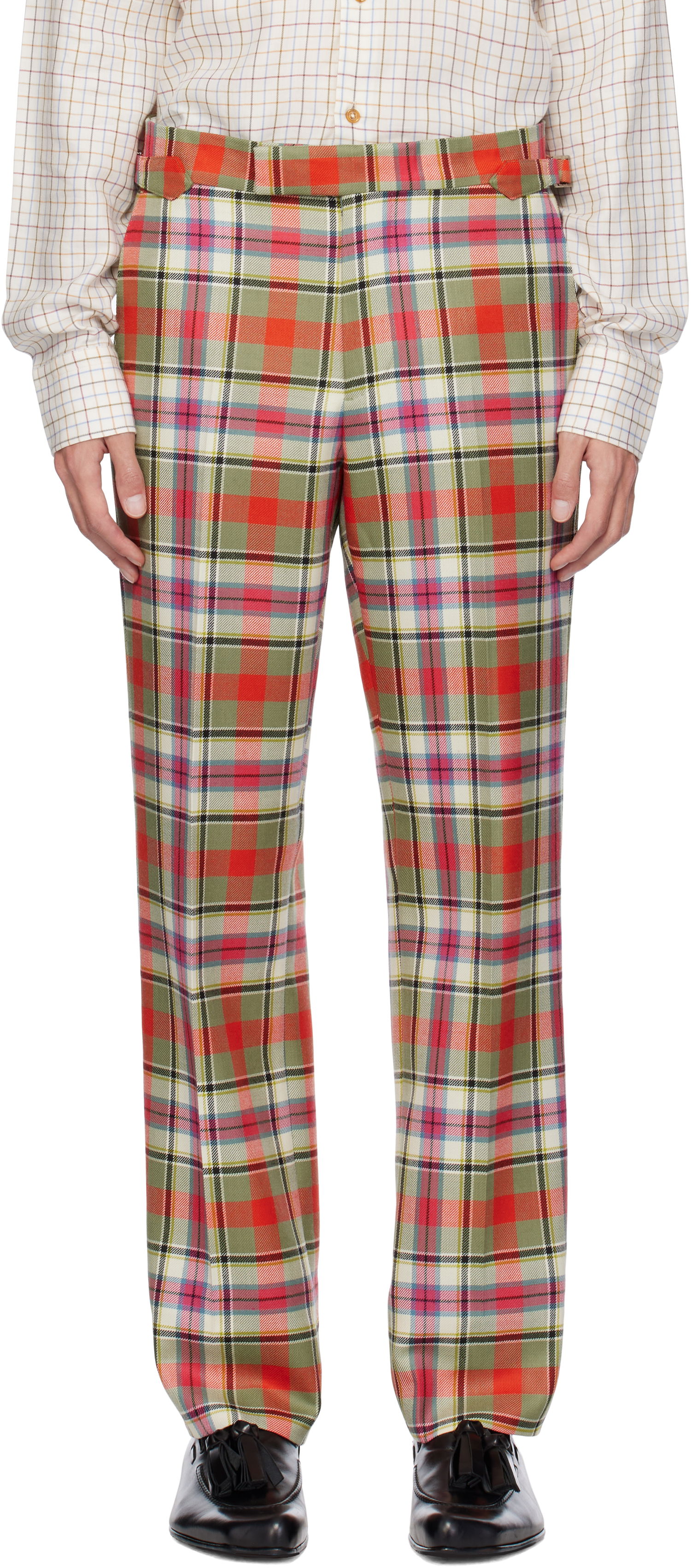 Bukser Vivienne Westwood Green & Red Plaid Trousers Grøn | 2F01000R-W00WZ-, 0