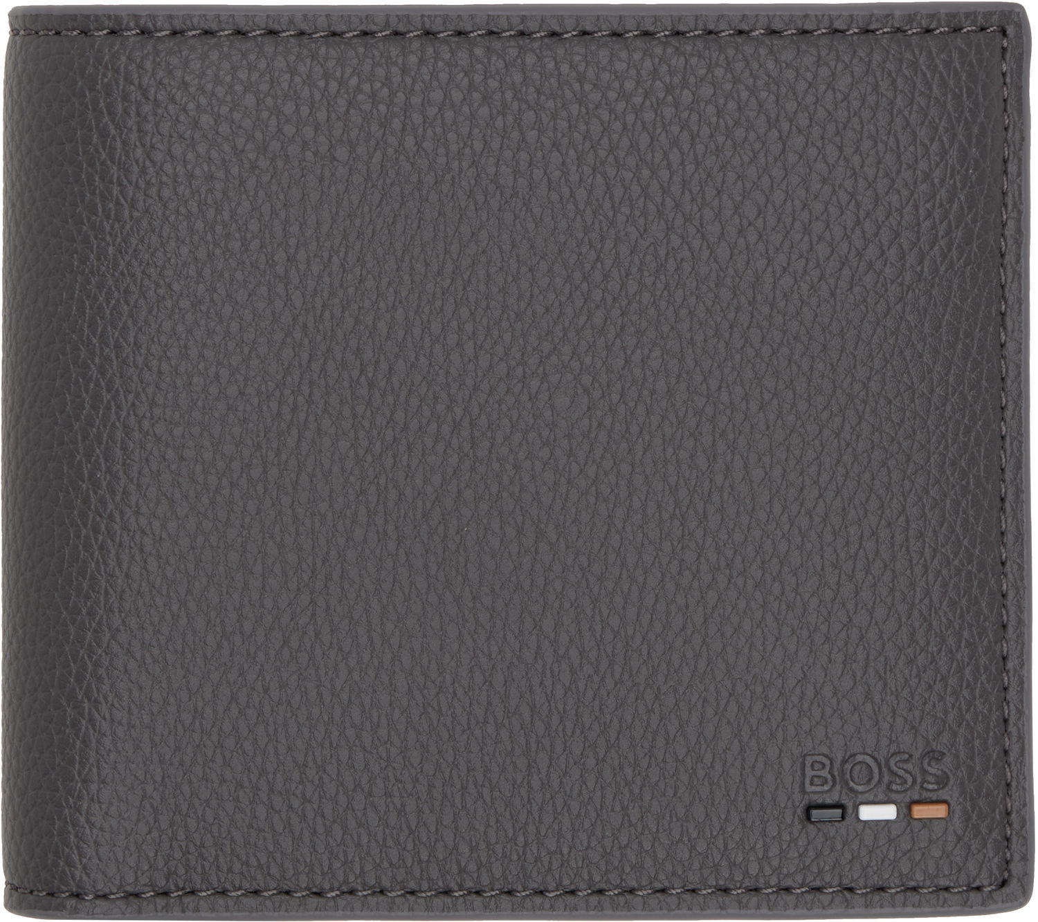 Tegnebog BOSS Bi-Fold Leather Wallet Grå | 50536511, 0