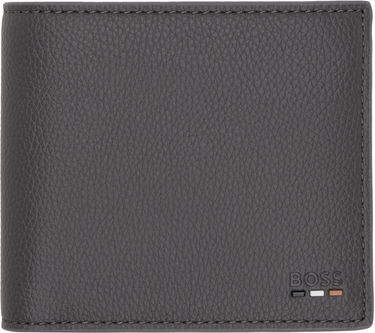 Tegnebog BOSS Bi-Fold Leather Wallet Grå | 50536511, 0