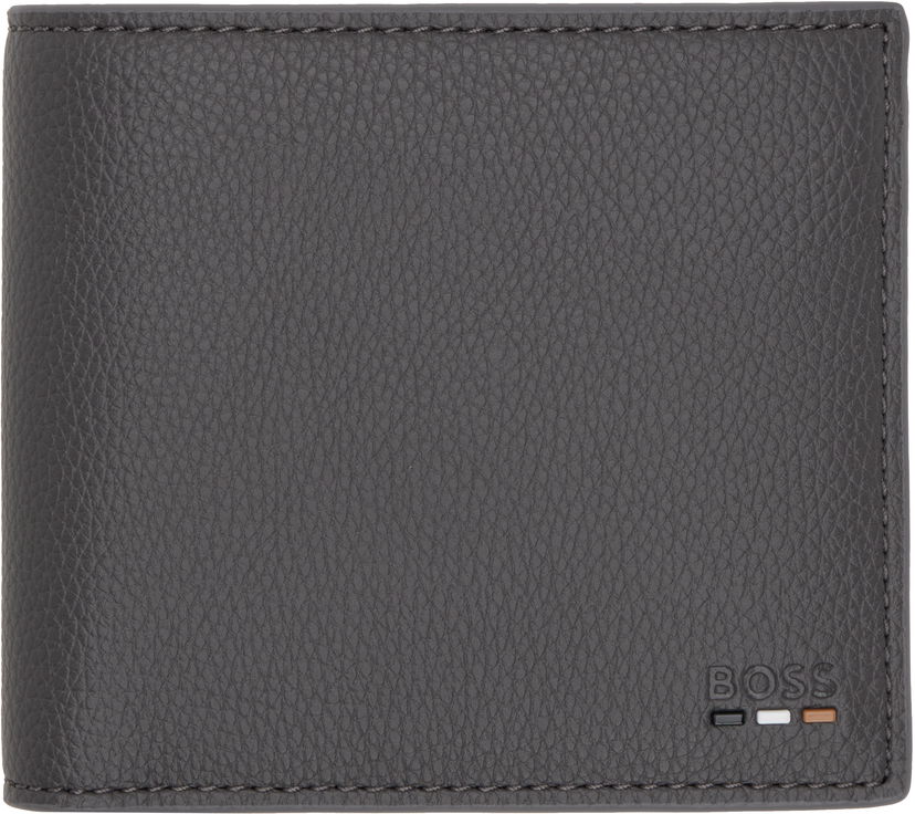 Tegnebog BOSS Bi-Fold Leather Wallet Grå | 50536511