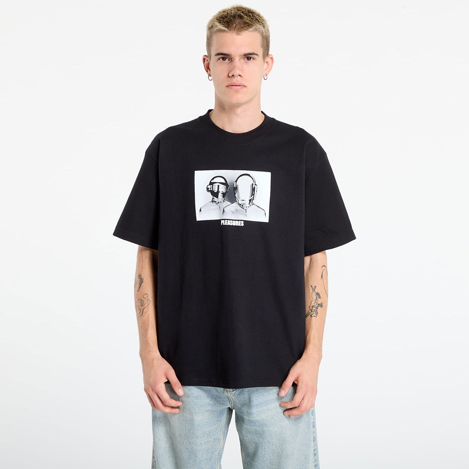 T-shirt Pleasures PLEASURES Inverted Graphic T-Shirt Sort | P25DP017-BLACK, 0