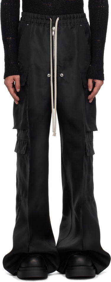 Cargo bukser Rick Owens Rick Owens Hollywood Cargobelas Cargo Pants Sort | RR01E5339 SG, 0