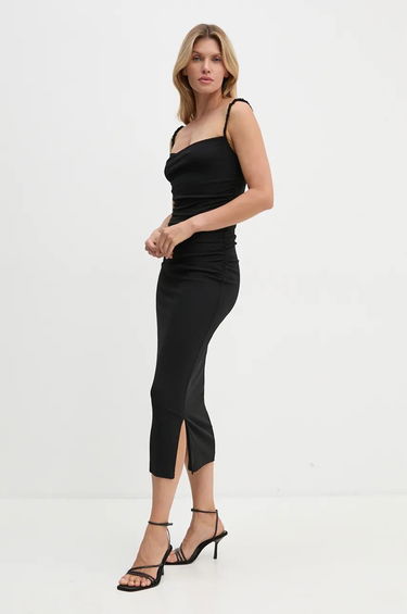 Kjole Nanushka ALEXA Maxi Dress Sort | NW24CRDR00299, 0