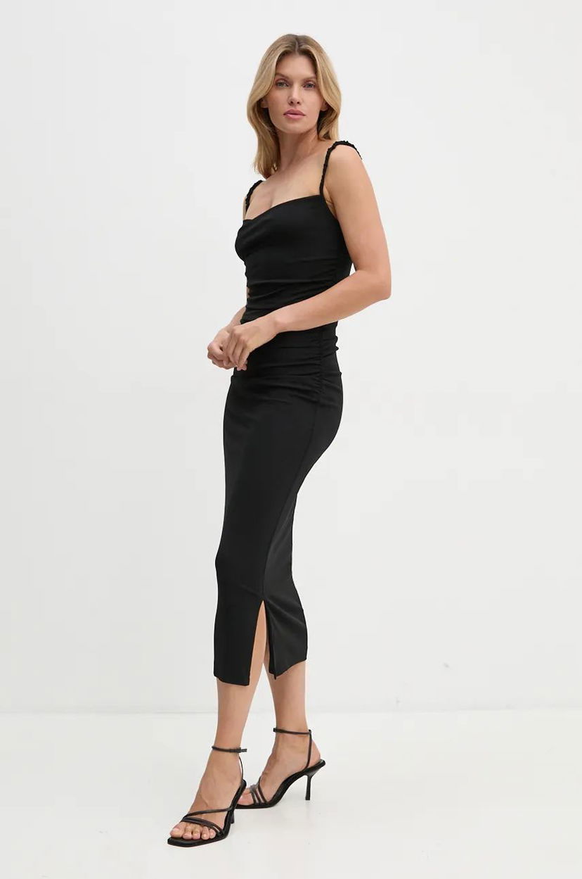Kjole Nanushka ALEXA Maxi Dress Sort | NW24CRDR00299