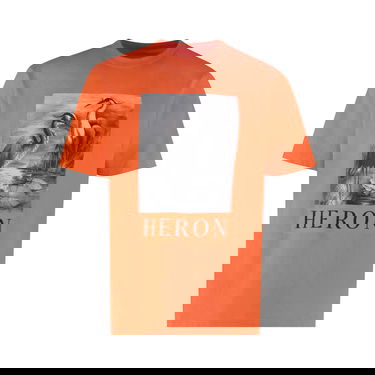 T-shirt HERON PRESTON NF Heron Bw Tee Orange | HMAA032C99JER0032210, 1