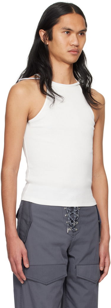 Tanktop Dion Lee Slim-Fit Tank Top Hvid | C3166PS24, 1