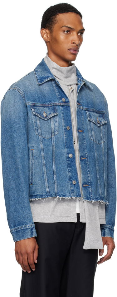 Jakke Maison Margiela MM6 Maison Margiela Sports Denim Jacket Blå | SH0AM0026 M30018, 4