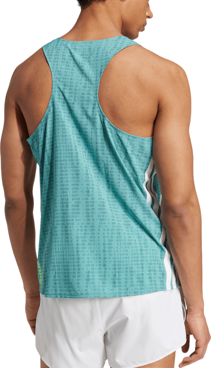 Tanktop adidas Performance Adizero Running Singlet Turkis | jv7161, 1