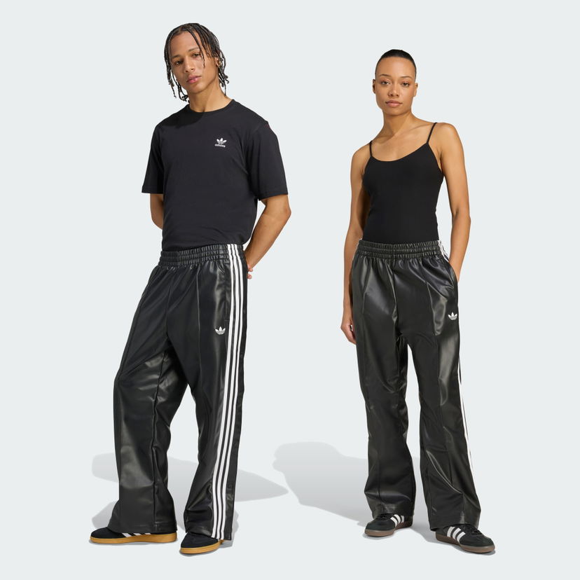 Joggingbukser adidas Performance Jeremy Scott Faux Leather Wide Pants Sort | JY2015