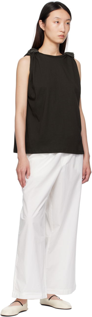 Tanktop Baserange Baserange Rodo Knotted Shoulder Tank Top Sort | TOROT-RC-SU25, 3