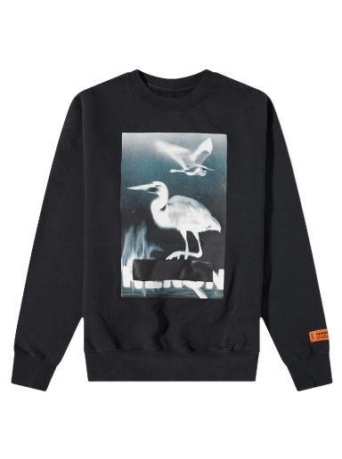 Sweatshirt HERON PRESTON Censored Heron Crew Neck Sweat Sort | HMBA020S23JER0021001