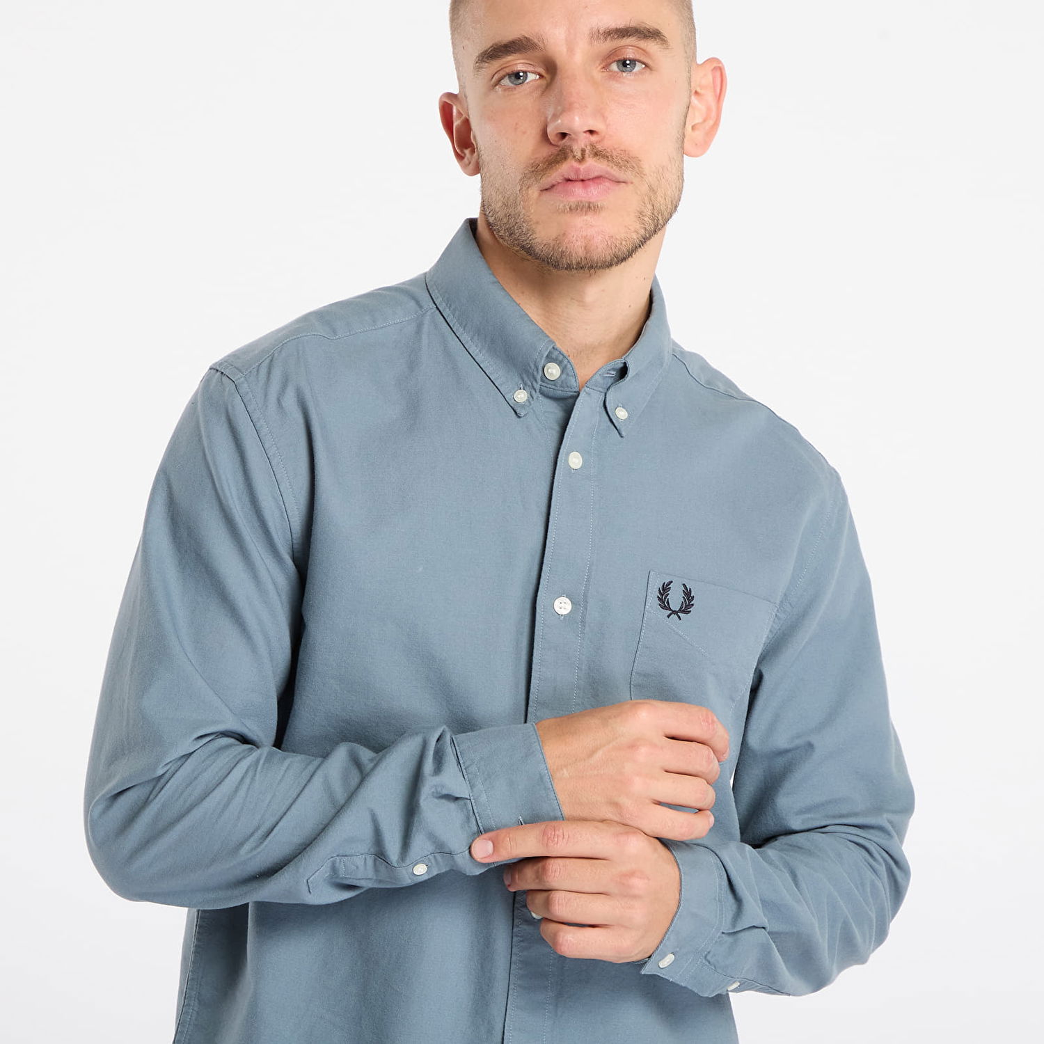 Skjorte Fred Perry Oxford Shirt Blå | M5516 Z20, 1