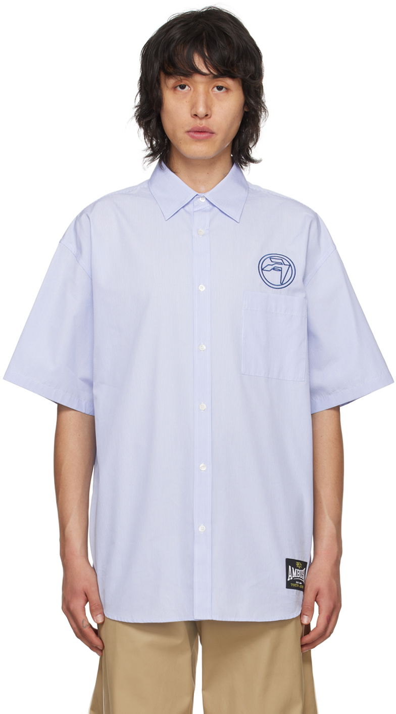 Skjorte Ambush Circle Amblem Shirt Blå | BMGG001S24FAB0024445
