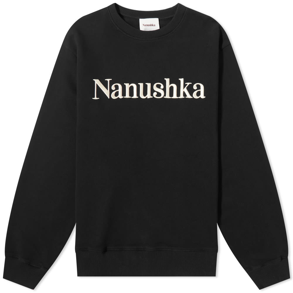 Sweatshirt Nanushka Remy Logo Crew Sweat Sort | NM21RSSW01099, 0