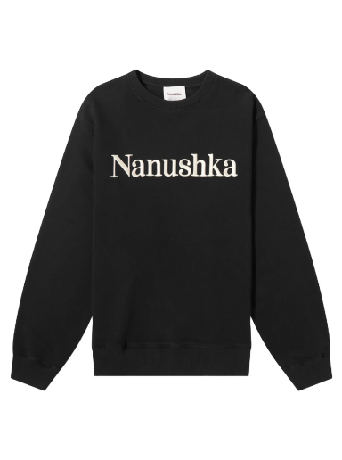 Sweatshirt Nanushka Remy Logo Crew Sweat Sort | NM21RSSW01099
