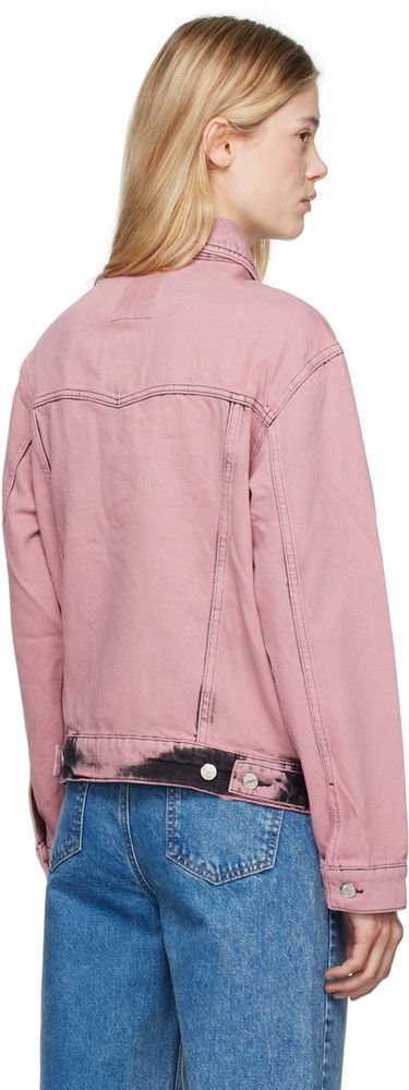 Jakke Moschino Faded Denim Jacket Lyserød | 242K1A0502, 2