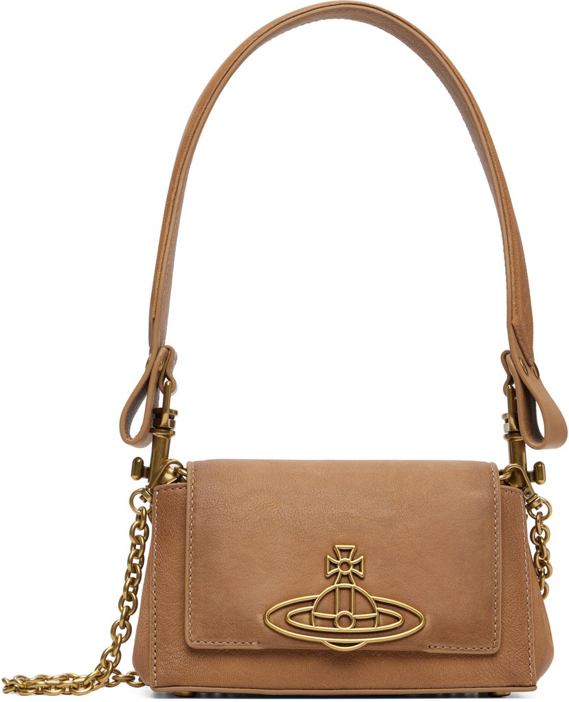 Skuldertaske Vivienne Westwood Vivienne Westwood Hazel Small Shoulder Bag Beige | 4603000IW-L00A8-