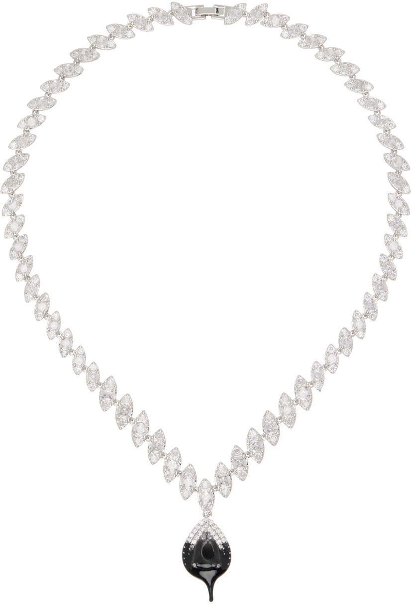 Halskæde Ottolinger Ottolinger Exclusive Diamond Dip Necklace Sort | 2500610