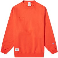 Sweater Champion x WTAPS Crew Sweat Orange Orange | C8-Z018-840, 1