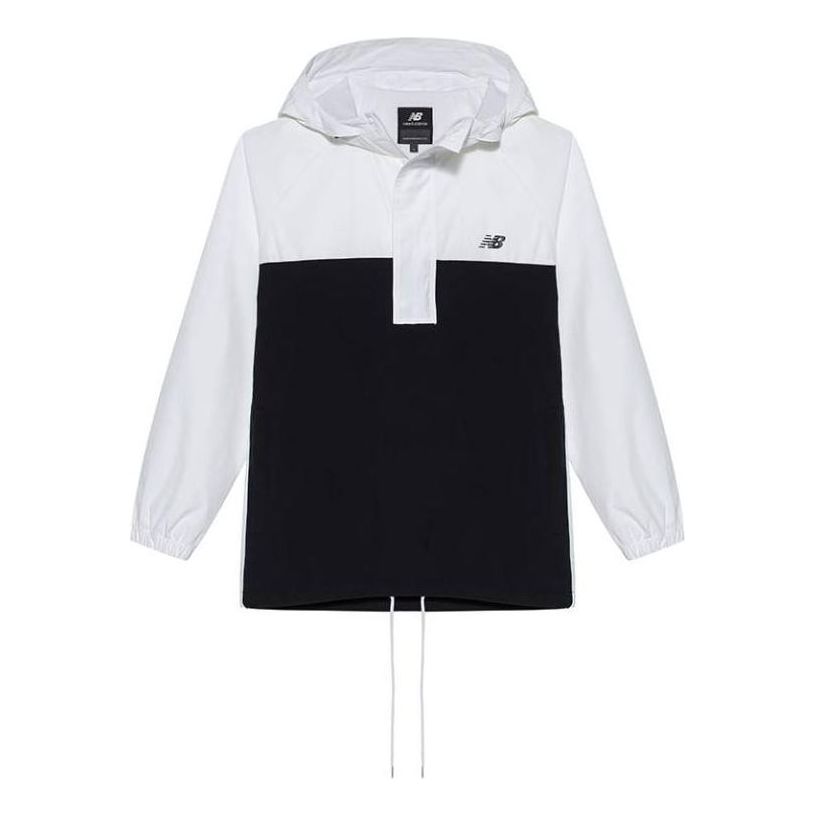 Vindjakke New Balance Fleece Windbreaker Hvid | NA83N033-WT