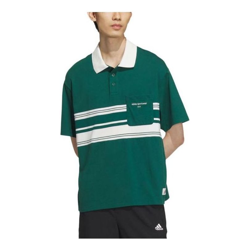 Polo skjorte adidas Originals Sportswear Polo Shirt With Pocket Grøn | IS4944