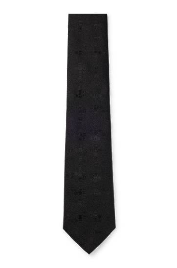 Bælter BOSS Formal Silk Jacquard Tie Sort | 50480283