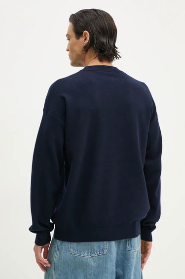 Sweater Drôle de Monsieur Embroidered Floral Graphic Sweatshirt Mørkeblå | E.PO162.WO007.NY, 2