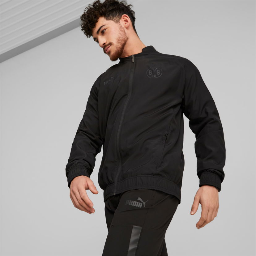 Jakke Puma Prematch Borussia Dortmund Training Jacket Sort | 769550_02