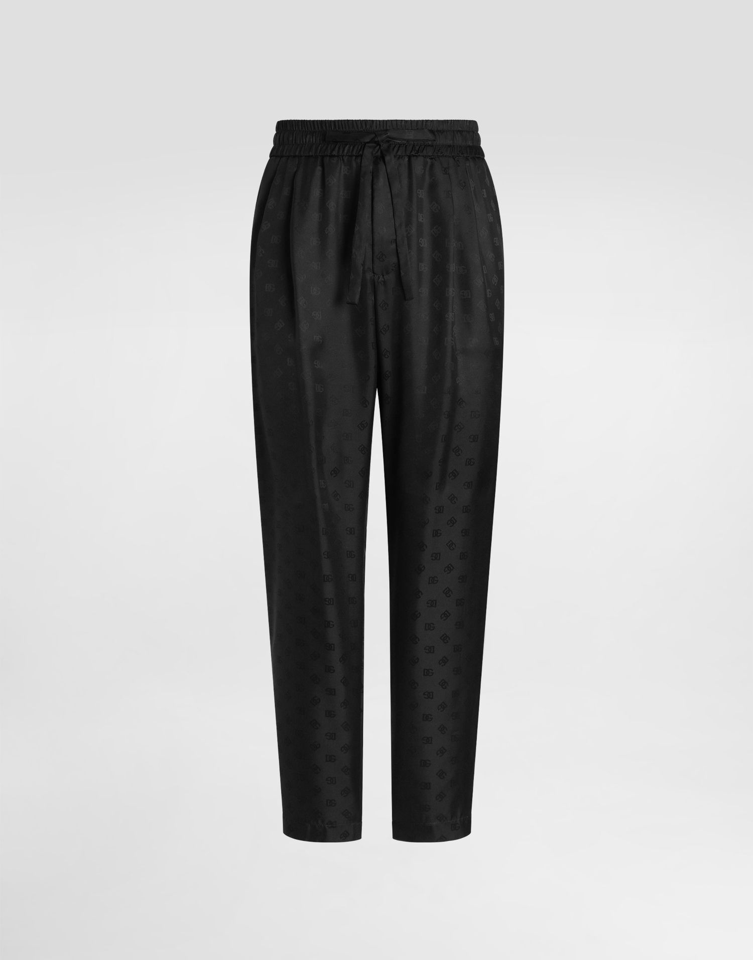 Bukser Dolce & Gabbana Dolce & Gabbana DG Logo Jacquard Trousers Sort | GP12QTFJ1JYN0000, 0