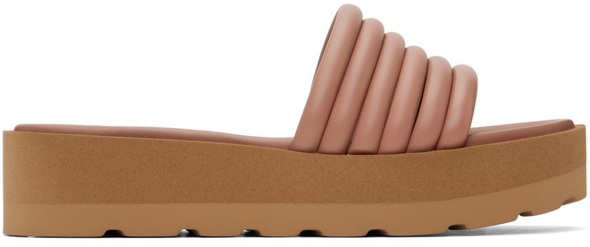 Sneakers og sko Gianvito Rossi Nappa Platform Sandals Lyserød | G15190.05GOM.NAP, 0